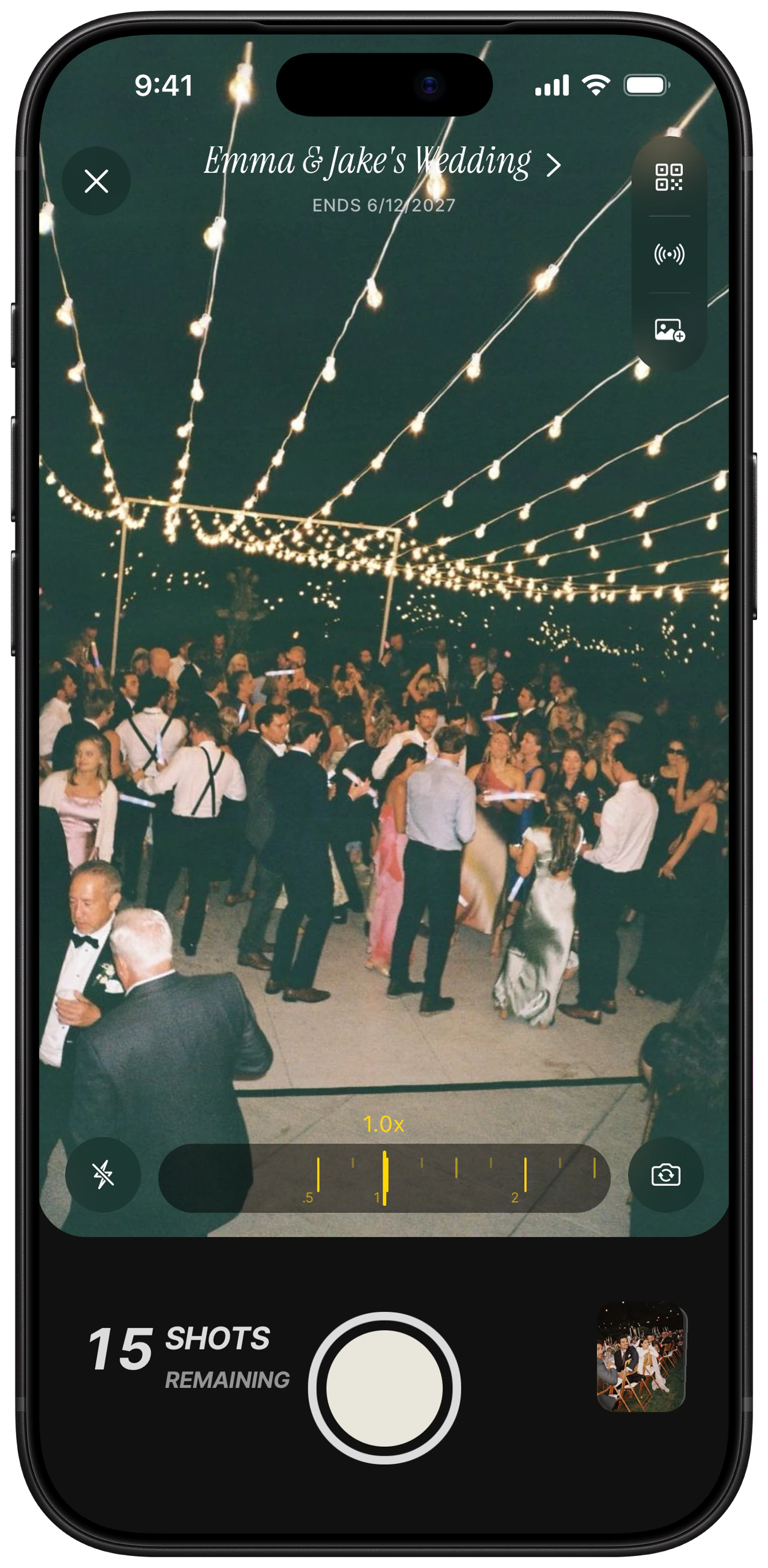 Ever Shots camera at weddings